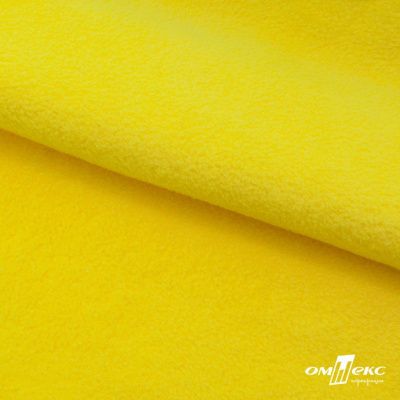 Флис DTY 14-0760, 240 г/м2, шир. 150 см, цвет яркий желтый - купить в Чите. Цена 640.46 руб.
