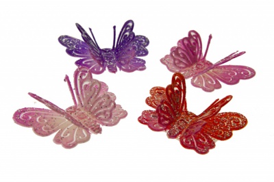 Бабочка декоративная пластиковая #9 - купить в Чите. Цена: 7.09 руб.