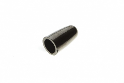 8100-Наконечник пластиковый под металл 15 мм-тем.никель - купить в Чите. Цена: 2.45 руб.