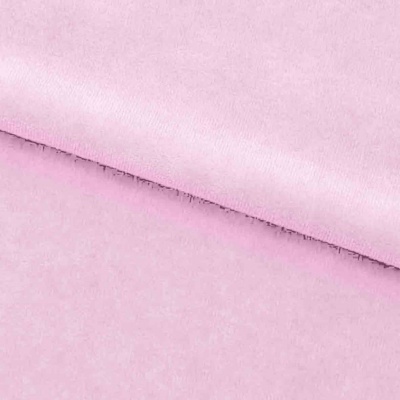Велюр JS LIGHT 1, 220 гр/м2, шир.150 см, (3,3 м/кг), цвет бл.розовый - купить в Чите. Цена 1 055.34 руб.