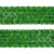 Тесьма с пайетками D4, шир. 35 мм/уп. 25+/-1 м, цвет зелёный - купить в Чите. Цена: 1 308.30 руб.