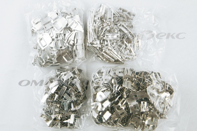 Крючки брючные 4 шипа "Стром" 144 шт. никель - купить в Чите. Цена: 383.97 руб.