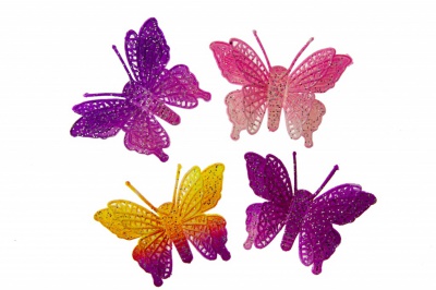 Бабочка декоративная пластиковая #12 - купить в Чите. Цена: 7.09 руб.