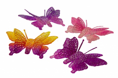 Бабочка декоративная пластиковая #12 - купить в Чите. Цена: 7.09 руб.