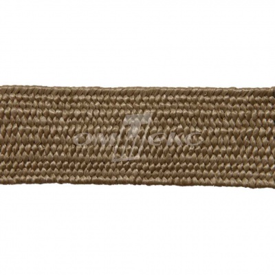 Тесьма отделочная полипропиленовая плетеная эластичная #2, шир. 40мм, цв.- соломенный - купить в Чите. Цена: 50.99 руб.