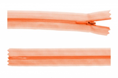 Молния потайная Т3 849, 20 см, капрон, цвет оранжевый - купить в Чите. Цена: 5.12 руб.
