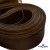 Регилиновая лента, шир.80мм, (уп.25 ярд), цв.- коричневый - купить в Чите. Цена: 648.89 руб.