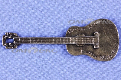 Декоративный элемент для творчества из металла "Гитара"  - купить в Чите. Цена: 19.99 руб.