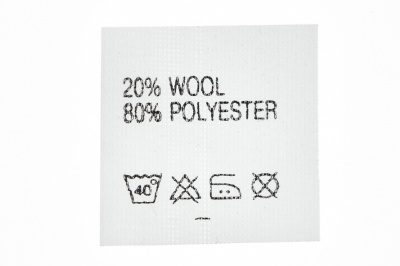 Состав и уход 20% wool 80% poliester - купить в Чите. Цена: 64.21 руб.
