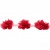 Тесьма плетеная "Рюш", упак. 9,14 м, цвет красный - купить в Чите. Цена: 46.82 руб.
