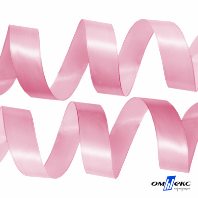 050-нежно-розовый Лента атласная упаковочная (В) 85+/-5гр/м2, шир.25 мм (1/2), 25+/-1 м - купить в Чите. Цена: 53.96 руб.