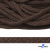Шнур плетеный d-6 мм, 70% хлопок 30% полиэстер, уп.90+/-1 м, цв.1073-т.коричневый - купить в Чите. Цена: 594 руб.