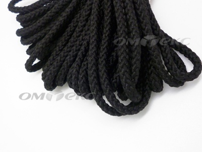 Шнур В-035 4 мм круп.плетение 100 м черный - купить в Чите. Цена: 156.40 руб.