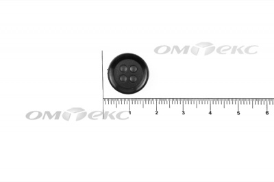 51400/15 мм (4 пр) черные пуговицы - купить в Чите. Цена: 0.67 руб.