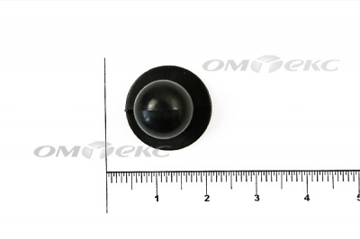 Пуговица поварская "Пукля", 10 мм, цвет чёрный - купить в Чите. Цена: 2.03 руб.