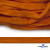 Шнур плетеный (плоский) d-12 мм, (уп.90+/-1м), 100% полиэстер, цв.267 - оранжевый - купить в Чите. Цена: 8.62 руб.