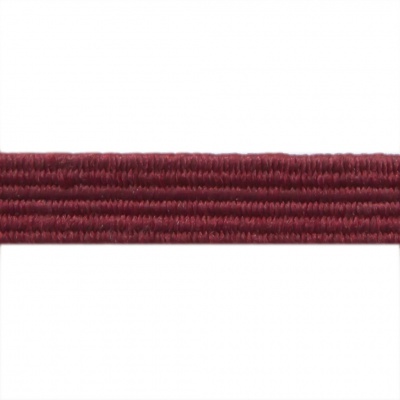 Резиновые нити с текстильным покрытием, шир. 6 мм ( упак.30 м/уп), цв.- 88-бордо - купить в Чите. Цена: 155.22 руб.