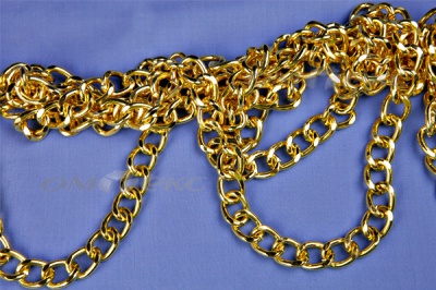 Цепь металл декоративная №11 (17*13) золото (10+/-1 м)  - купить в Чите. Цена: 1 341.87 руб.