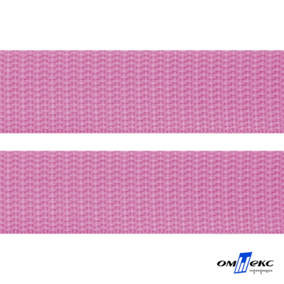 Розовый- цв.513-Текстильная лента-стропа 550 гр/м2 ,100% пэ шир.30 мм (боб.50+/-1 м) - купить в Чите. Цена: 475.36 руб.