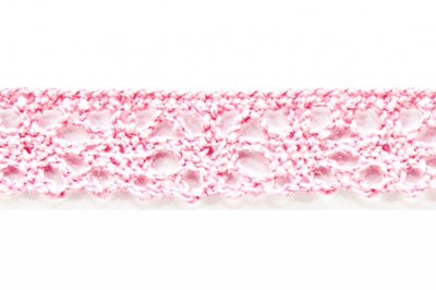 Тесьма кружевная 0621-1607, шир. 15 мм/уп. 20+/-1 м, цвет 096-розовый - купить в Чите. Цена: 302.42 руб.