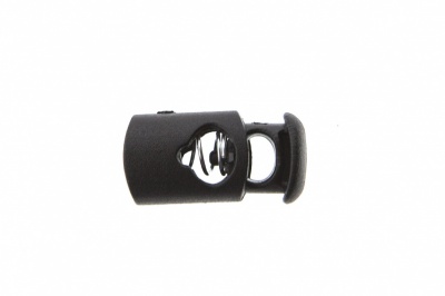 8021 Фиксатор пластиковый "Цилиндр", 20х10 мм, цвет чёрный - купить в Чите. Цена: 1.29 руб.