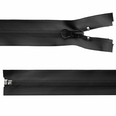 Молния водонепроницаемая PVC Т-7, 100 см, разъемная, цвет чёрный - купить в Чите. Цена: 61.89 руб.