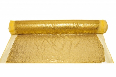 Сетка с пайетками №6, 188 гр/м2, шир.130см, цвет золото - купить в Чите. Цена 371.02 руб.