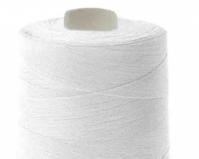 Швейные нитки (армированные) 28S/2, нам. 2 500 м, цвет белый - купить в Чите. Цена: 148.95 руб.