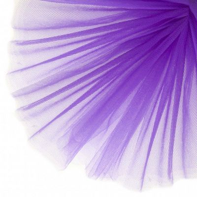 Фатин матовый 16-85, 12 гр/м2, шир.300см, цвет фиолетовый - купить в Чите. Цена 96.31 руб.