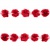 Тесьма плетеная "Рюш", упак. 9,14 м, цвет красный - купить в Чите. Цена: 46.82 руб.