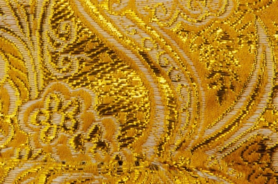 Ткань костюмная жаккард №12, 140 гр/м2, шир.150см, цвет жёлтый - купить в Чите. Цена 383.29 руб.