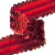 Тесьма с пайетками 3, шир. 30 мм/уп. 25+/-1 м, цвет красный - купить в Чите. Цена: 1 087.39 руб.