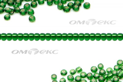 Бисер (SL) 11/0 ( упак.100 гр) цв.27В - зелёный - купить в Чите. Цена: 53.34 руб.