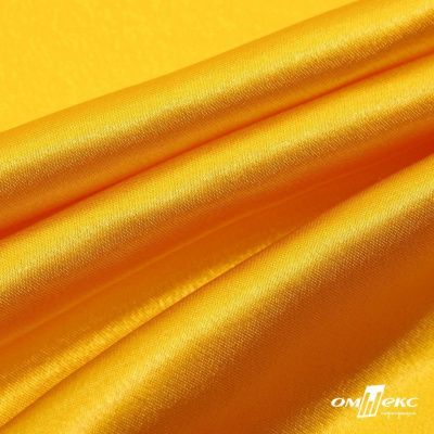 Поли креп-сатин 13-0859, 125 (+/-5) гр/м2, шир.150см, цвет жёлтый - купить в Чите. Цена 155.57 руб.