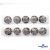 119-02 Кнопки пришивные декоративные металл 25 мм, цв.-никель - купить в Чите. Цена: 30.23 руб.