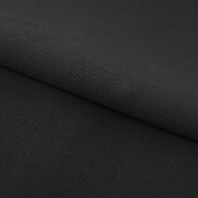 Костюмная ткань "Элис", 220 гр/м2, шир.150 см, цвет чёрный - купить в Чите. Цена 308 руб.