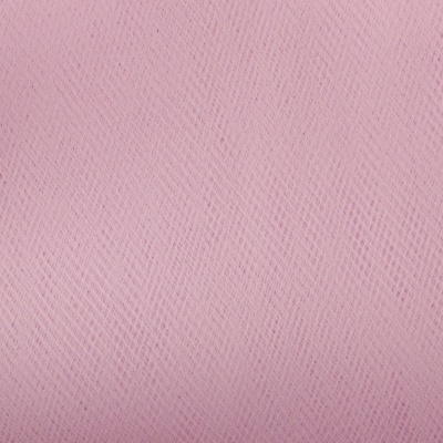 Фатин матовый 16-12, 12 гр/м2, шир.300см, цвет нежно-розовый - купить в Чите. Цена 96.31 руб.