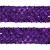 Тесьма с пайетками 12, шир. 35 мм/уп. 25+/-1 м, цвет фиолет - купить в Чите. Цена: 1 308.30 руб.