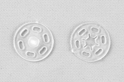 Кнопки пришивные пластиковые 15 мм, блистер 24шт, цв.-прозрачные - купить в Чите. Цена: 68.79 руб.