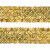 Тесьма с пайетками D16, шир. 35 мм/уп. 25+/-1 м, цвет золото - купить в Чите. Цена: 1 281.60 руб.
