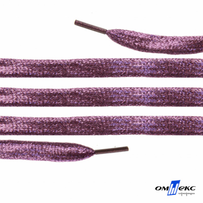 Шнурки #107-01, плоские 130 см, цв.розовый металлик - купить в Чите. Цена: 35.45 руб.