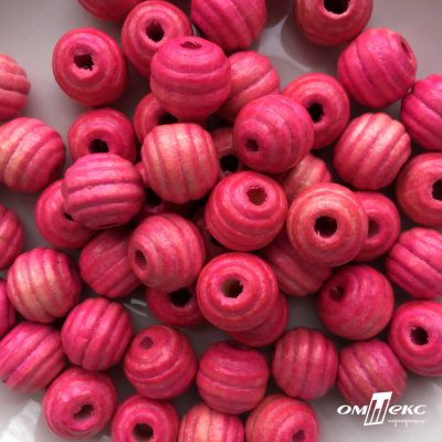 0309-Бусины деревянные "ОмТекс", 16 мм, упак.50+/-3шт, цв.023-розовый - купить в Чите. Цена: 62.22 руб.