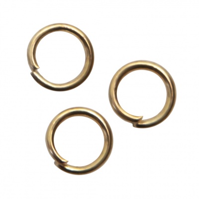 Кольцо  соединительное для бижутерии 5 мм, цв.-золото - купить в Чите. Цена: 0.44 руб.