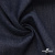 Ткань костюмная "Джинс" с начесом, 320 г/м2, 80% хлопок 20%полиэстер, шир. 160 см, т.синий - купить в Чите. Цена 492.24 руб.