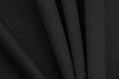 Трикотаж "Grange" BLACK 1# (2,38м/кг), 280 гр/м2, шир.150 см, цвет чёрно-серый - купить в Чите. Цена 861.22 руб.