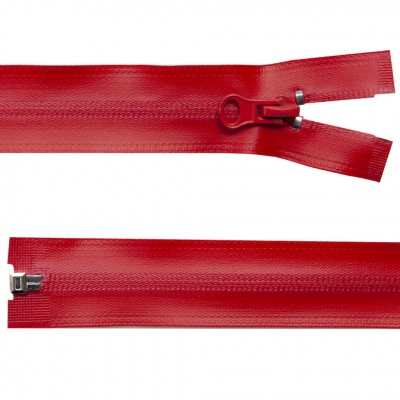 Молния водонепроницаемая PVC Т-7, 90 см, разъемная, цвет (820) красный - купить в Чите. Цена: 61.81 руб.