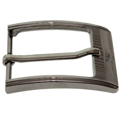 Пряжка металлическая для мужского ремня SC035#7 (шир.ремня 40 мм), цв.-тем.никель - купить в Чите. Цена: 43.93 руб.