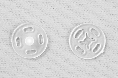Кнопки пришивные пластиковые 13 мм, блистер 24шт, цв.-прозрачные - купить в Чите. Цена: 62.27 руб.