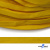 Шнур плетеный (плоский) d-12 мм, (уп.90+/-1м), 100% полиэстер, цв.269 - жёлтый - купить в Чите. Цена: 8.62 руб.