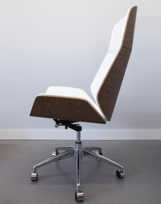 Кресло из натуральной кожи, каркас дерево арт. FX-BC06 - купить в Чите. Цена 34 820.52 руб.